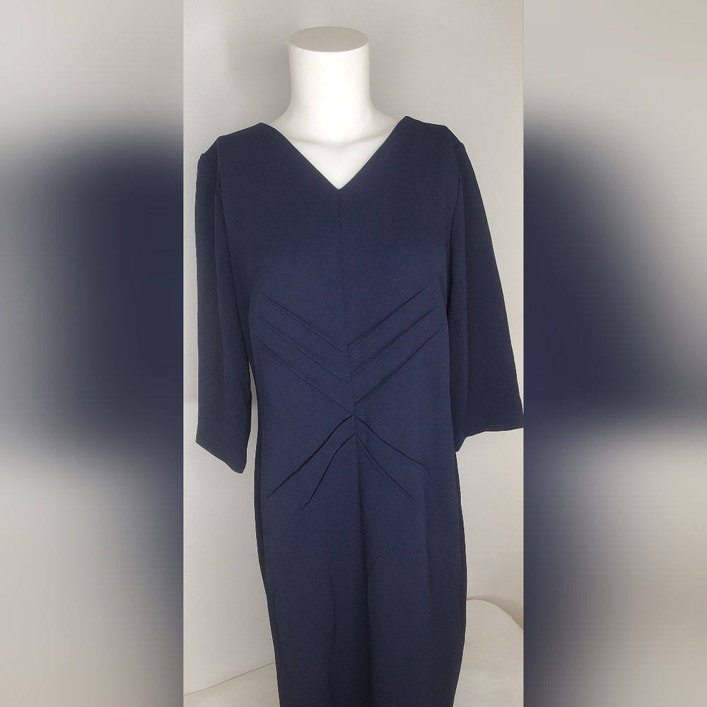 Calvin Klein Size 12 Navy Blue Dress